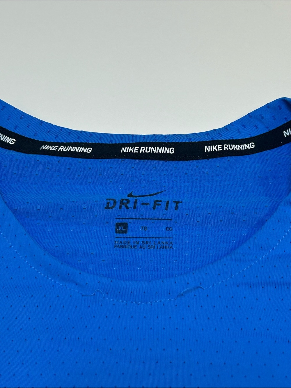 Nike Men's Dri-FIT Miler Future Fast Short Sleeve Running Shirt Blue - Picture 5 of 6